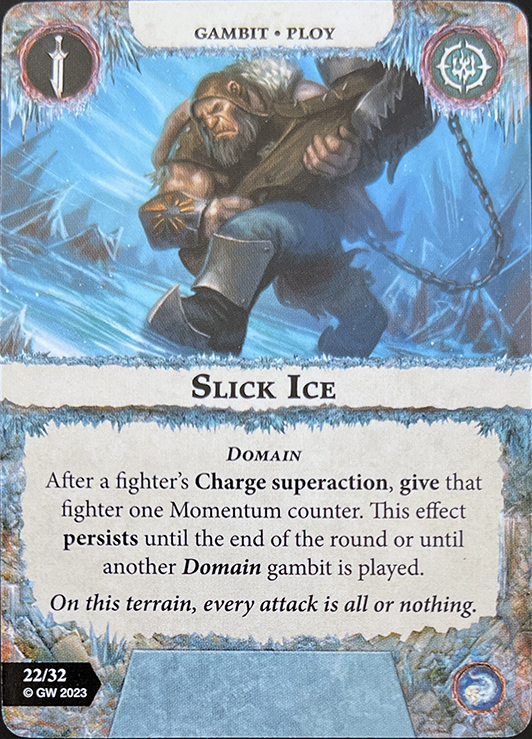 Slick ice