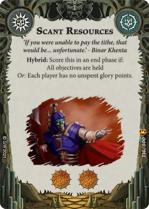 Scant Resources