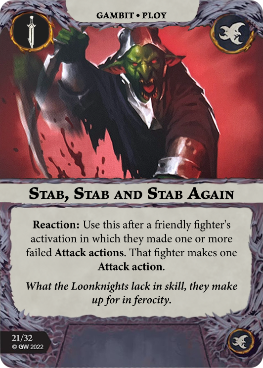Stab, Stab and Stab Again