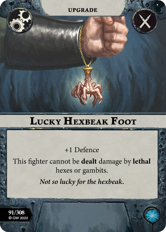 Lucky Hexbeak Foot