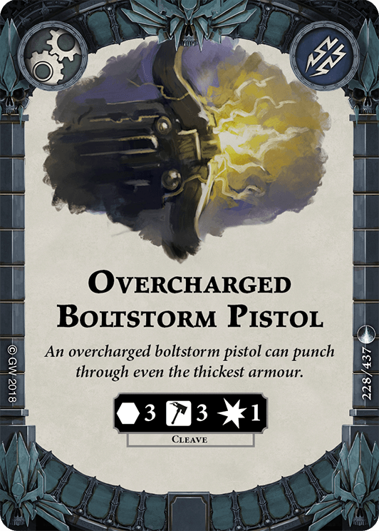 Overcharged Boltstorm Pistol