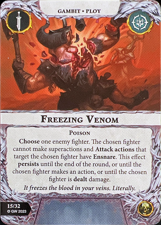 Freezing Venom
