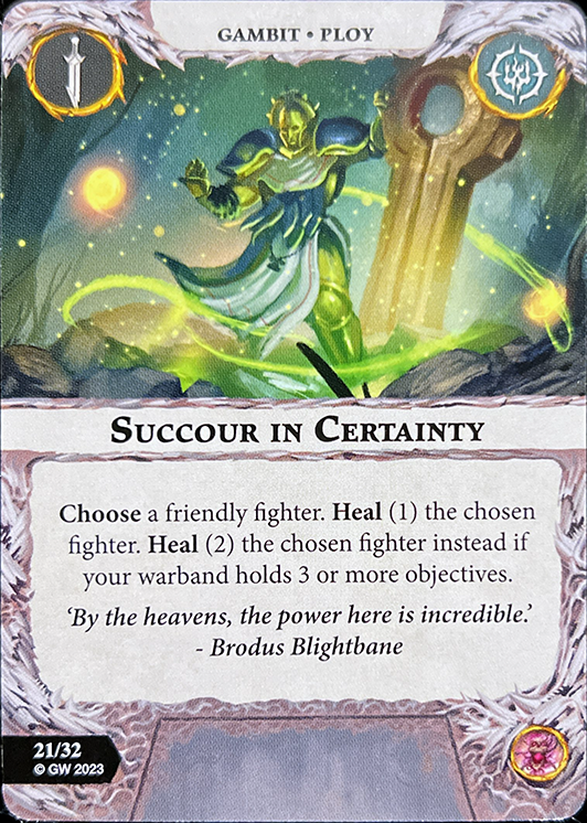 Succour in Certainty